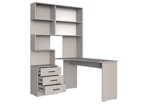 Фото Компьютерный стол Woodville Эльброни правый кашемир