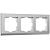 Рамка из поликарбоната на 3 поста Werkel Stark W0031865 серебряный матовый