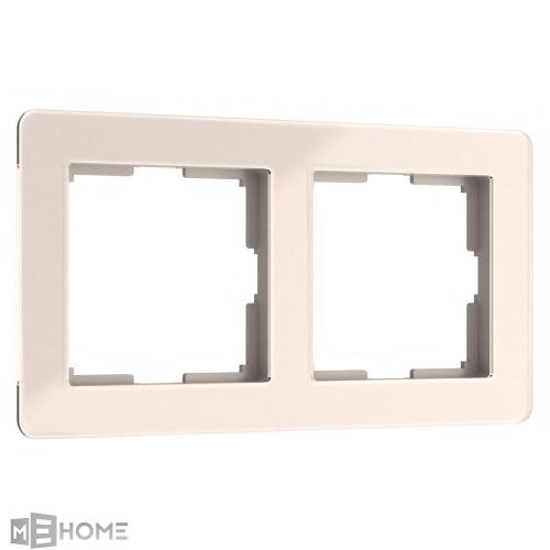 Фото Рамка из акрила на 2 поста Werkel Acrylic W0022743 айвори