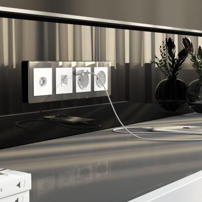 Фото ТВ-розетка оконечная Werkel W1183041 белый акрил