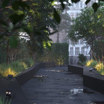 Фото Ландшафтный светильник Maytoni Spot O486FL-L10GF3K