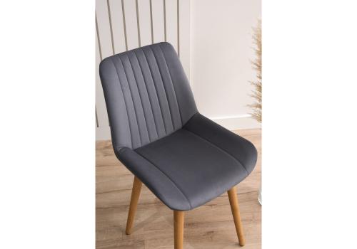 Фото Стул деревянный Notta Седа темно-серый / светлое дерево