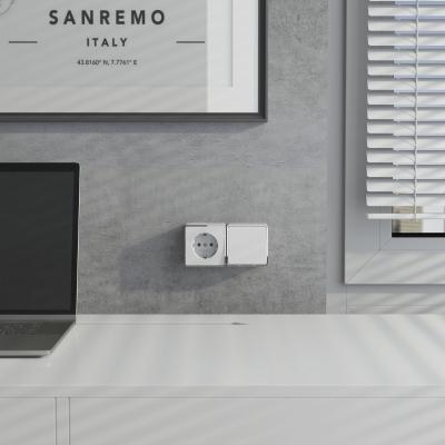 Фото Выключатель накладной одноклавишный проходной Werkel Gallant W5012001