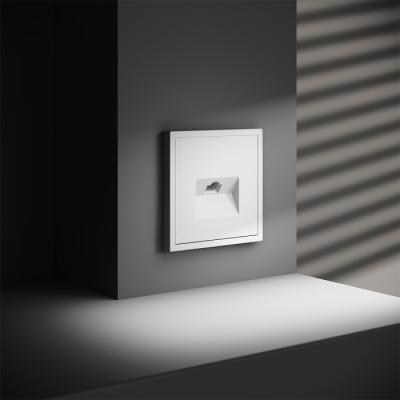 Фото Розетка компьютерная RJ45 кат.6 встраиваемая Voltum S70, белый матовый, VLS060102