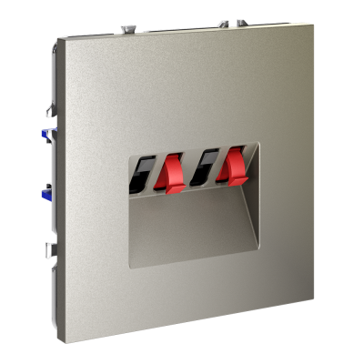 Фото Розетка акустическая Voltum S70 4-местная, шелк, VLS060304