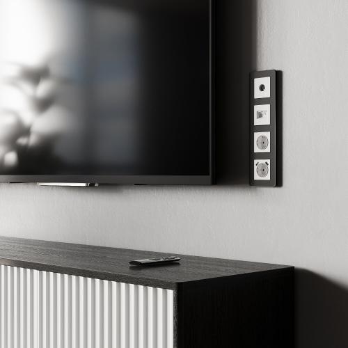 Фото ТВ-розетка оконечная Werkel W1183061 белый матовый
