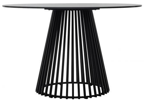 Фото Стол керамический Woodville Terni 120 керамика черный мрамор матовый matt black marble solid ceramic / черный