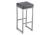 Фото Барный стул Woodville Khurkroks серый полимер / светлый мусс