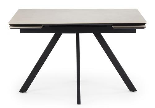 Фото Керамический стол Notta Вилли 120(180) сarmen light grey / черный