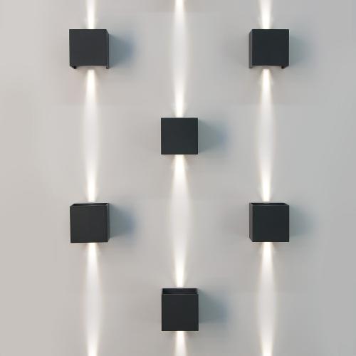 Фото Elektrostandard 1548 Techno LED настенный уличный светильник Winner серый