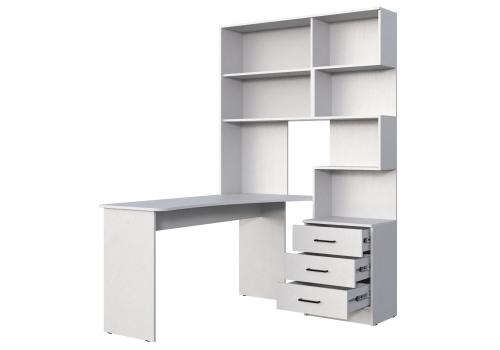 Фото Компьютерный стол Woodville Эльброни левый белый