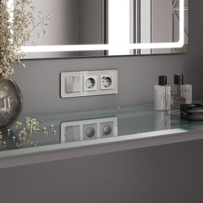 Фото Рамка из стекла на 3 поста Werkel Elite W0032417 дымчатый