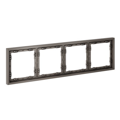 Фото Рамка пластиковая на 4 поста Voltum S70 VLS100414, капучино