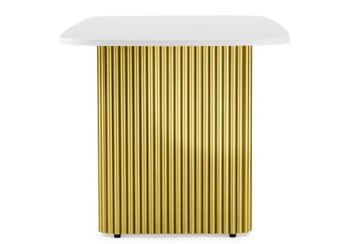 Фото Стол деревянный Notta Бавария B 160 х 90 белая пленка шагрень / золото
