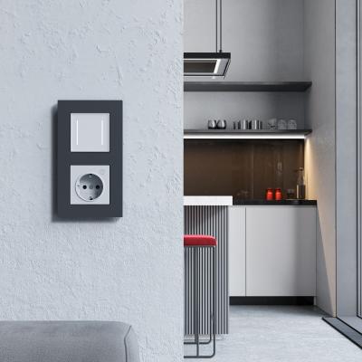 Фото Сенсорный выключатель двухклавишный с подсветкой Werkel W4522001 белый