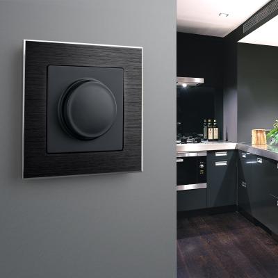 Фото Рамка из металла на 1 пост Werkel Аluminium W0011708 черный алюминий