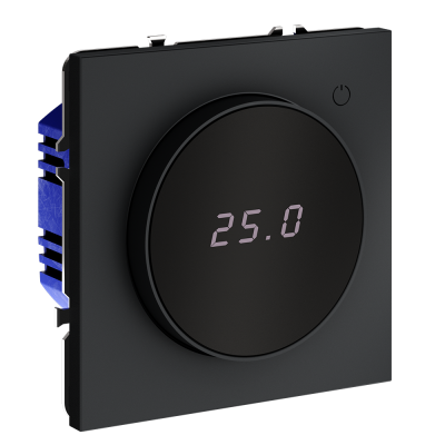 Фото Терморегулятор электронный для теплого пола Voltum S70, графит, VLS070107