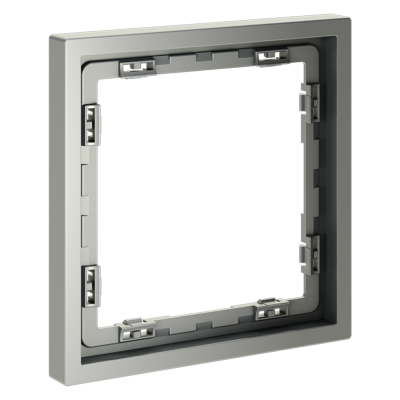 Фото Рамка пластиковая на 1 пост Voltum S70, сталь, VLS100105