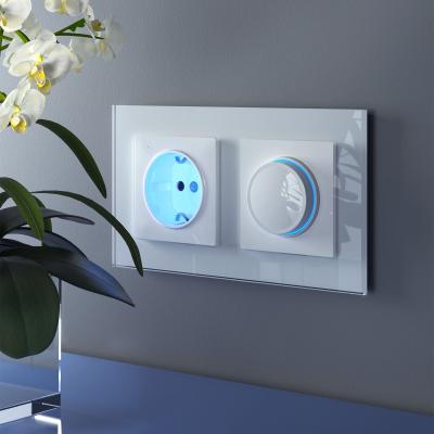 Фото Рамка из стекла на 2 поста Werkel Favorit W0021101 белый