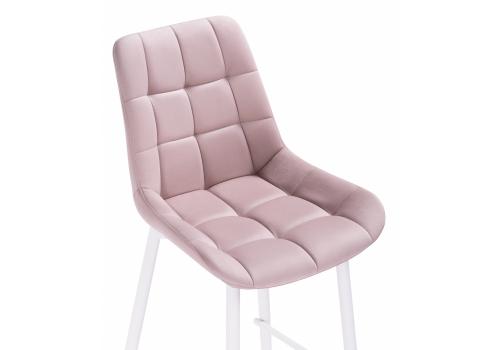 Фото Барный стул Woodville Алст розовый / белый