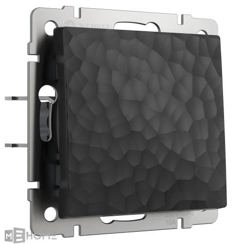 Фото Выключатель одноклавишный проходной Werkel Hammar W1212008 черный
