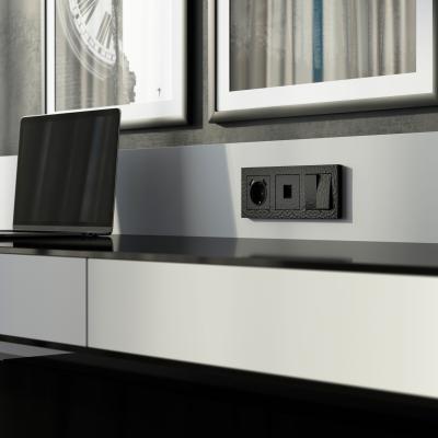 Фото Розетка Ethernet RJ-45 Werkel Hammar W1281008 черный