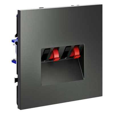 Фото Розетка акустическая Voltum S70 4-местная, титан, VLS060306