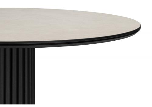 Фото Керамический стол Notta Кэмерон 110 krater perla repose / черный