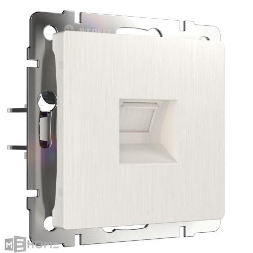 Фото Телефонная розетка RJ-11 Werkel W1182013 перламутровый рифленый