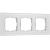 Рамка из стекла на 3 поста Werkel Senso W0033101 белый soft-touch