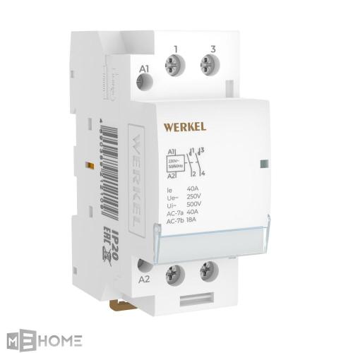 Фото Контактор модульный 40A 2NO 2 мод. Werkel W942M40O