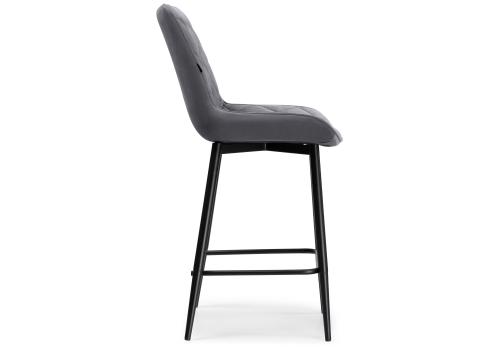 Фото Барный стул Woodville Баодин темно-серый / черный
