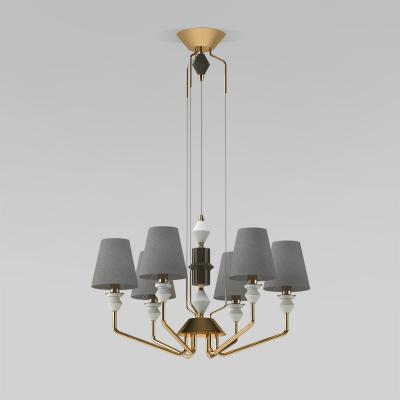 Фото Умная люстра с декором из керамики Eurosvet Olaria 101012/6