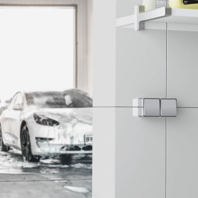 Фото Выключатель одноклавишный влагозащищенный Werkel Gallant W5010206 серебряный