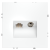 Фото Розетка ТВ+Ethernet RJ-45 кат.6 Voltum S70 VLS060702, белый матовый