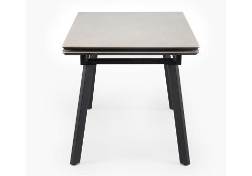 Фото Керамический стол Notta Норман 120(180) carmen light grey / черный