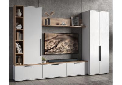 Фото Готовая гостиная Woodville Филеста белый / дуб вотан комплектация 1