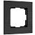 Рамка из металла на 1 пост Werkel АluMax W0013508 черный алюминий