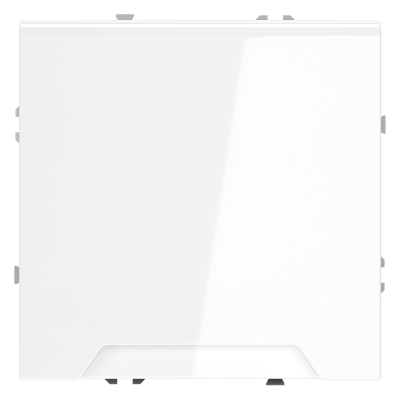 Фото Розетка встраиваемая с крышкой VOLTUM S70 VLS040301, белый глянцевый