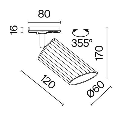 Фото Трековый светильник однофазный Maytoni Lipari TR087-1-GU10-B