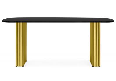 Фото Стол деревянный Notta Бавария B 180 х 90 черная пленка шагрень / золото