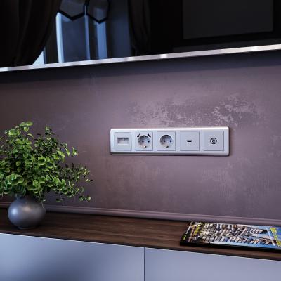 Фото Рамка из поликарбоната на 5 постов Werkel Stream W0052106 серебряный