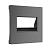 Накладка для двойной розетки Еthernet RJ-45 Werkel W1191104 графит рифленый