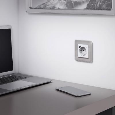 Фото Рамка из стекла на 1 пост Werkel Elite W0012417 дымчатый