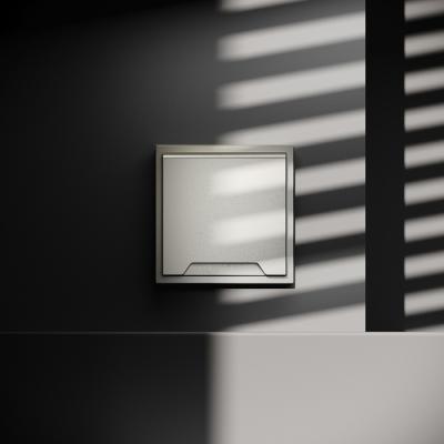 Фото Розетка встраиваемая с крышкой VOLTUM S70, шелк, VLS040304