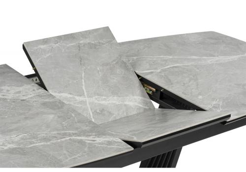 Фото Керамический стол Notta Вейл 140(180) larka grey / черный