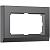 Рамка из поликарбоната для двойной розетки Werkel Stark W0081864 графит матовый