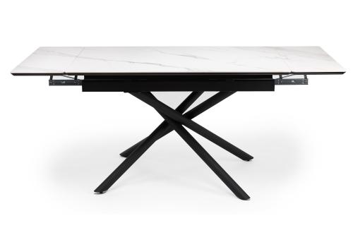 Фото Керамический стол Notta Мэриан 120(180) snow alpin white / черный