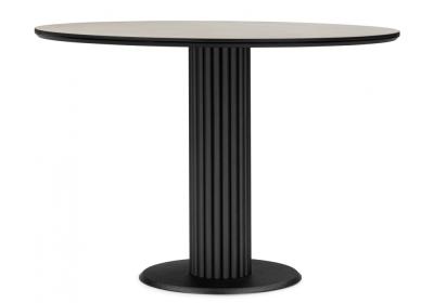 Фото Керамический стол Notta Кэмерон 110 krater perla repose / черный