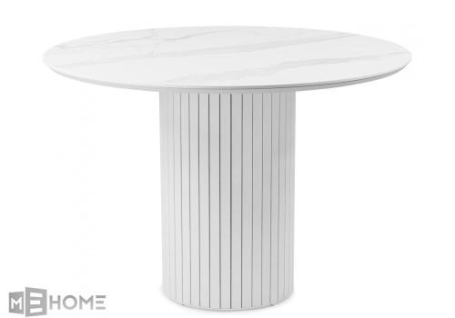 Фото Керамический стол Notta Гравент 110 patagonoa bianco repose / белый